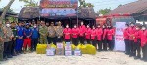 Kapolres Berau Salurkan Bantuan Untuk Personel di Posko Karhutla